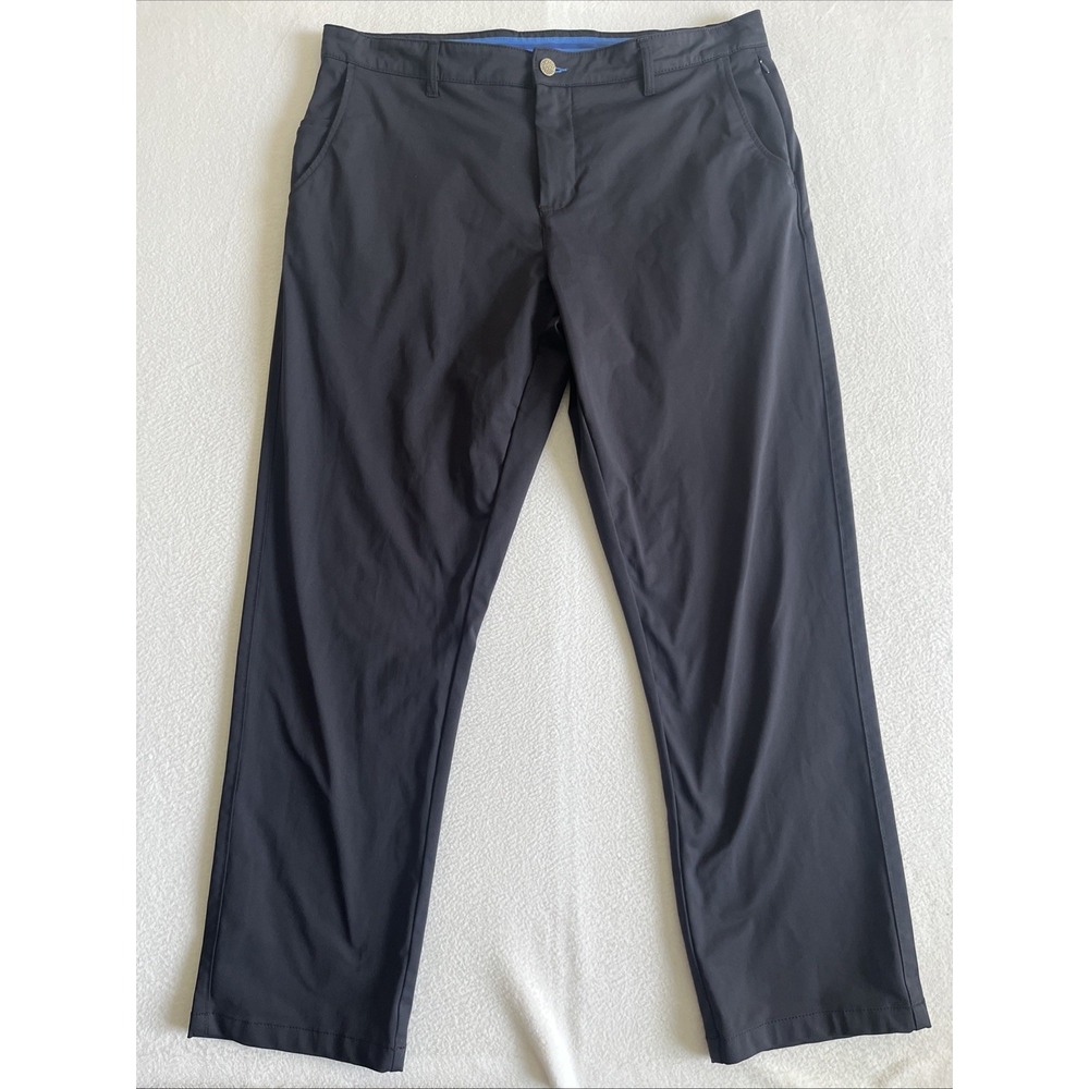 Twillory Pants Men's 38x30 Tailored Fit Tech Fabric Flat Front Performance Navy